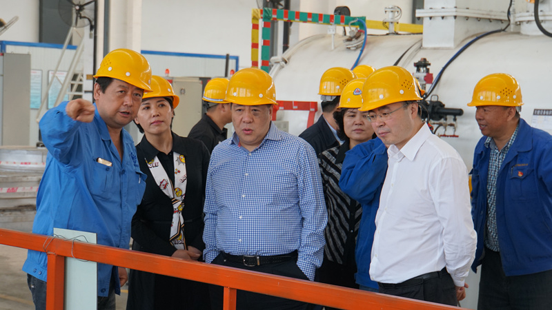 集團領導到標準熱處理、電器開關調研